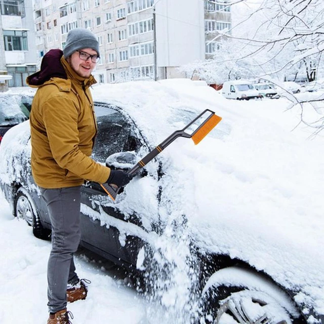 Ice Scraper Snow Brush Removable Auto Scraper Snow Brush Space Saving Snow  Clearing Tool For Cars SUVs RVs And Trucks - AliExpress