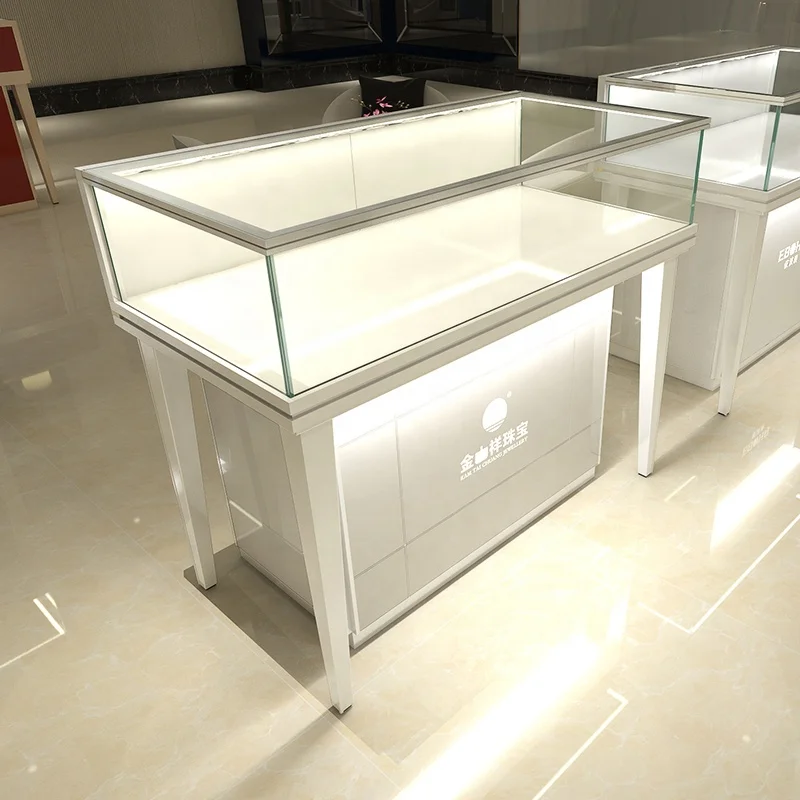 

Customized product、hinge hidden cupboard wine box shop jewelry showcase used display cabinet mirror sets for jewelry store