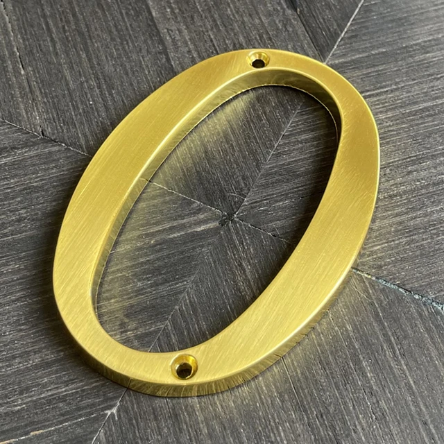 Arany 10 Cm-Es Külső Házszám Az Otthoni Apartman Ajtók Számához Kültéri Postafiók Címlapja Jelzőtábla Cink Ötvözet 4 Hüvelyk #0-9 - Image 6
