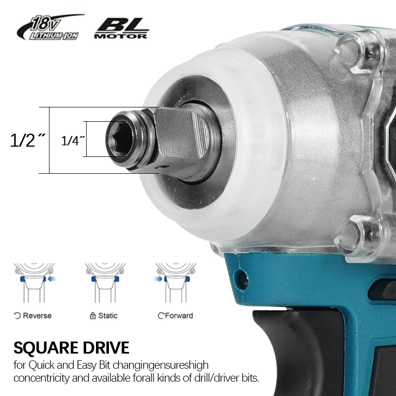 Makita DTW285 320N.M Impact Electric Wrench Brushless Wrench Cordless Tool Power Tools Rechargeable For Makita 18V Battery 3