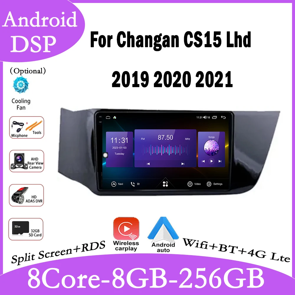 

9'' Android 13 For Changan CS15 Lhd 2019 2020 2021 Car Multimedia Video Auto Player Carplay QLED Navigation GPS WIFI