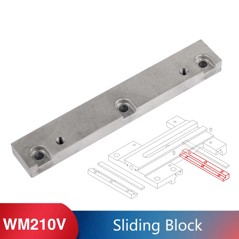 Pressing block for WM210V-250/239 BHC210 HS210 JY210V CTC210 Lathe Spare Parts high quality pt100 volcano heated block hotend aluminum brass copper plated heating block e3d volcano heatblock 3d printer parts