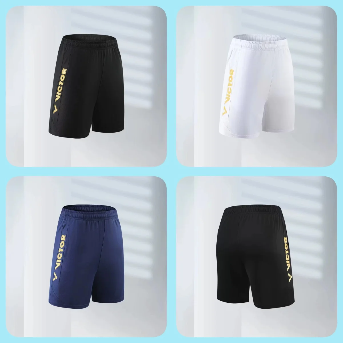 

New badminton tennis shorts, men's and women's sports shorts, quick drying material breathable light, with pocket elastic belt