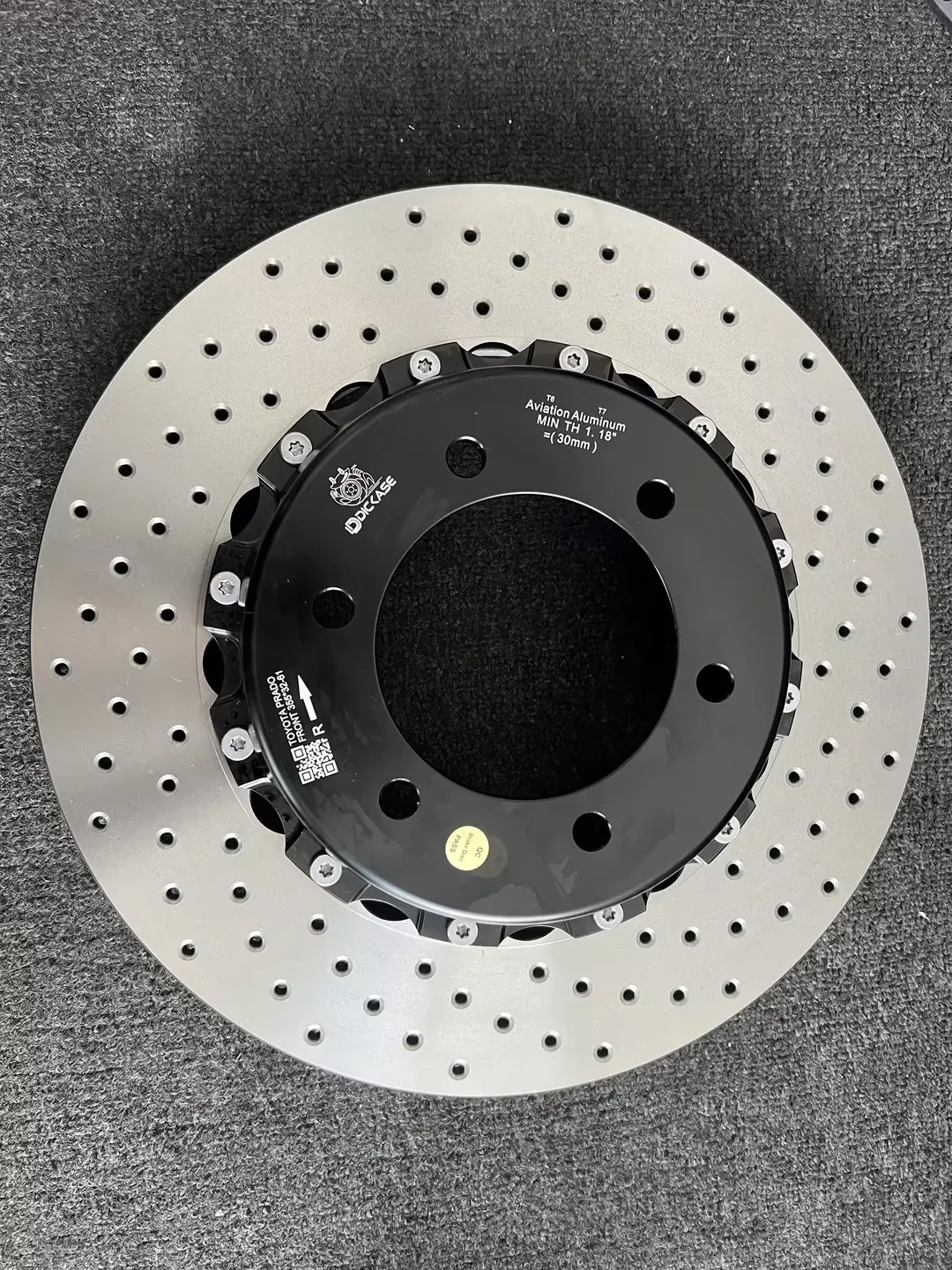 고객 맞춤형 고품질 투피스 드릴드 브레이크 디스크 330*30mm (알루미늄 헤드 포함) 아큐라 MDX용