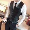 2022 Leather Vest Men New Fashion Casual High Quality Solid Color Single Breasted Slim Large Size Business Vest Waistcoat S-5XL 1