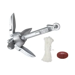 Compact Stainless Steel Folding Anchor for Watercrafts and Boats (0.7kg)