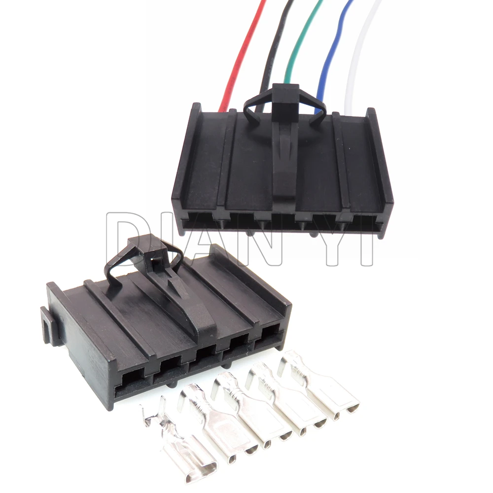 

1 Set 5 Way Starter Car Electrical Sockets Unsealed Plug Air Conditioning Control Panel Cable Connectors For Automobile