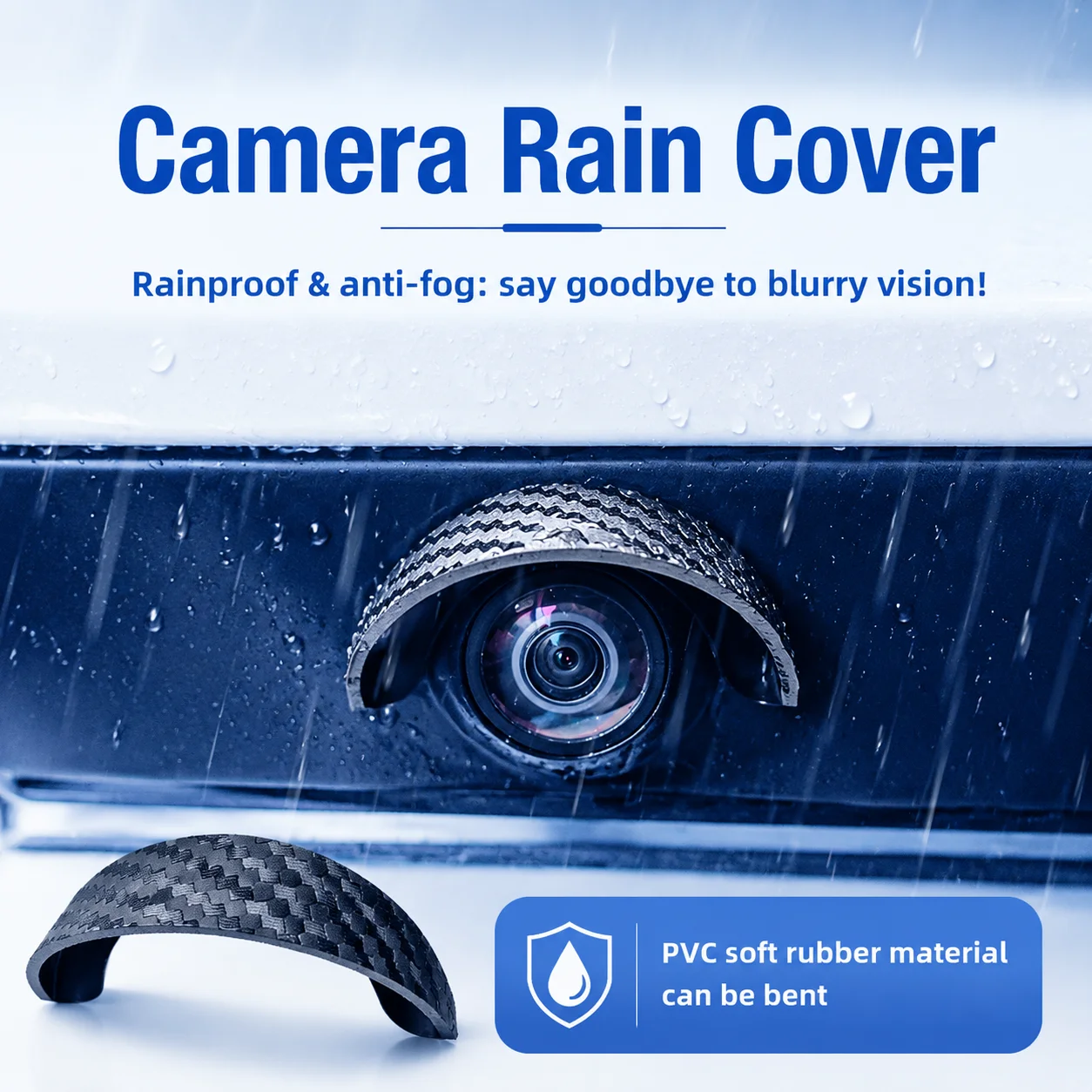 Car Camera Lens Protector with 360° Coverage: Anti-Scratch, Waterproof, Dustproof Rear View Backup Camera Cover