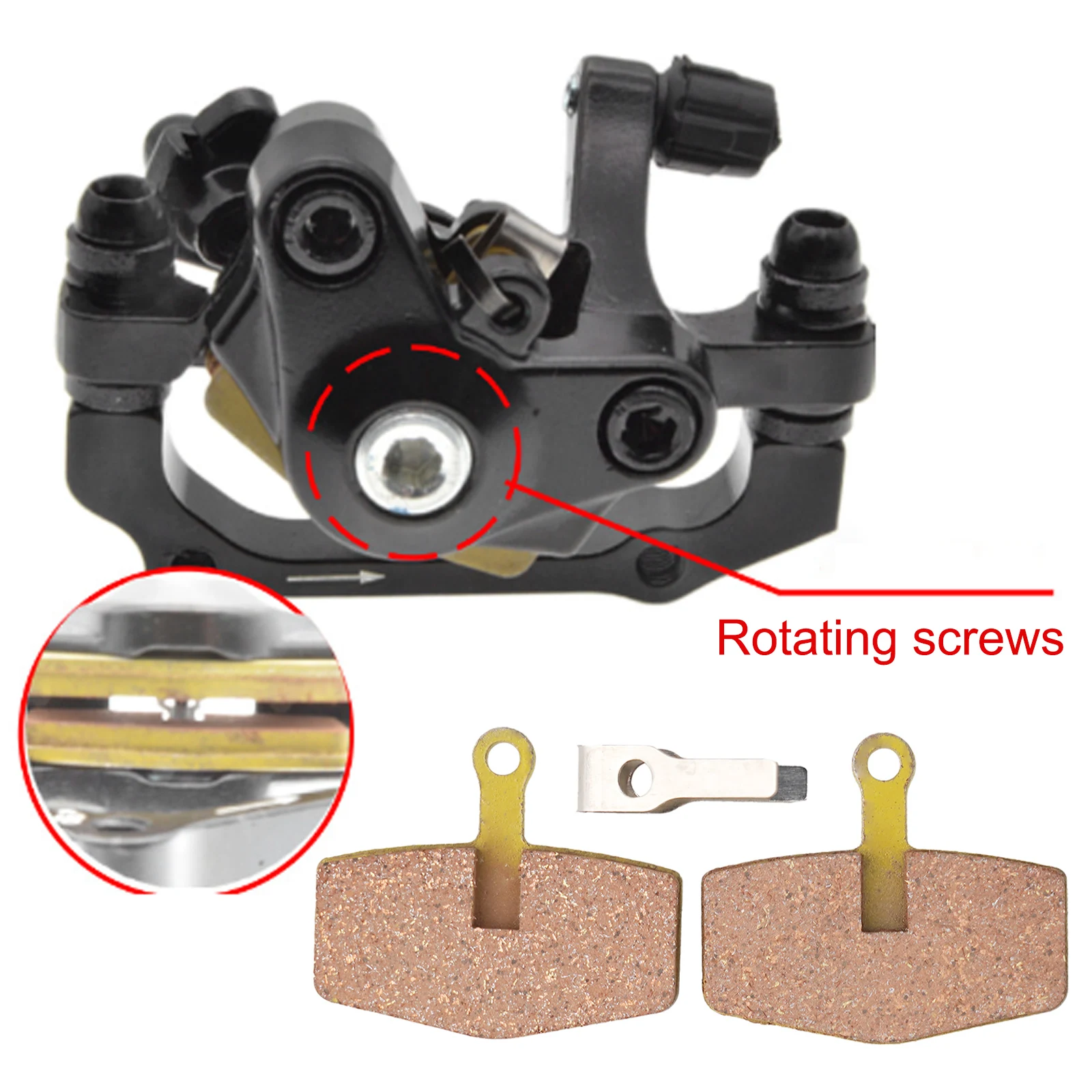 1 paar MTB Bremsbeläge Voll Metall Disc Bremsbelag Für Ebike S5 Scheiben Bremsen Pads Ersatz Elektrische Fahrrad Zubehör – Detail 20