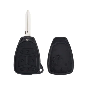 Cover a 4 pulsanti per telecomando con portachiavi per Chrysler - KEYYOU custodia a 4 pulsanti per telecomando con portachiavi con portachiavi per Chrysler 300 Aspen
