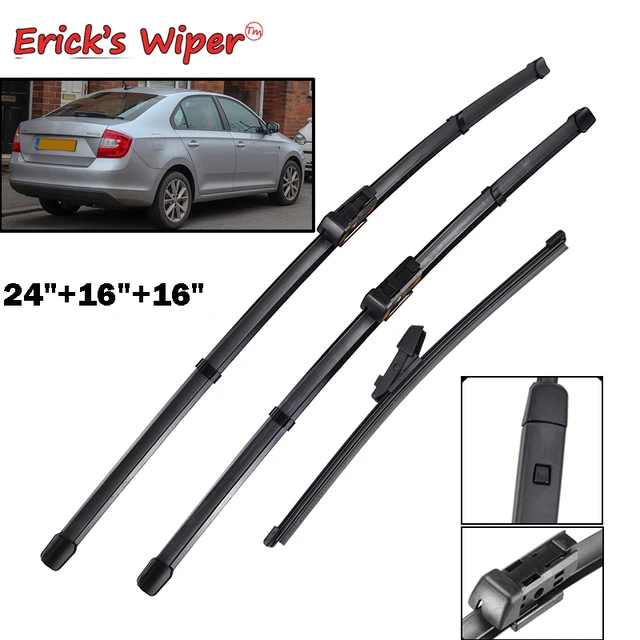 3PCS Für SKODA Octavia 5E Fließheck 2013-2018 24 + 19 + 16 Vorne Hinten  wischerblätter Windschutzscheibe Windschutz Fenster Cutter - AliExpress