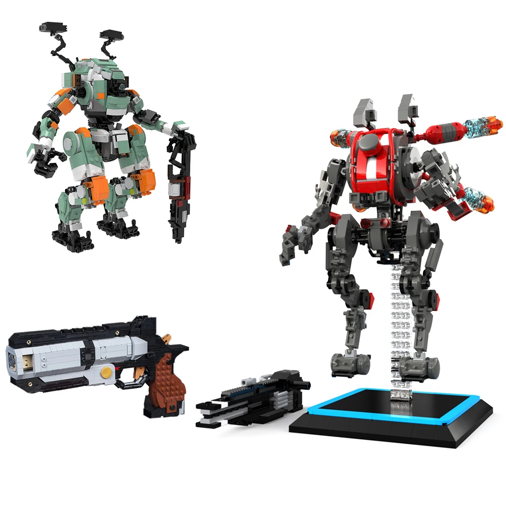 Moc Titanfall 2 Kane'S Scorch Bt-7274 Robot Building Blocks Set Viper'S Northstar Mecha Revolver Mattoni Giocattoli Per Bambini Regali