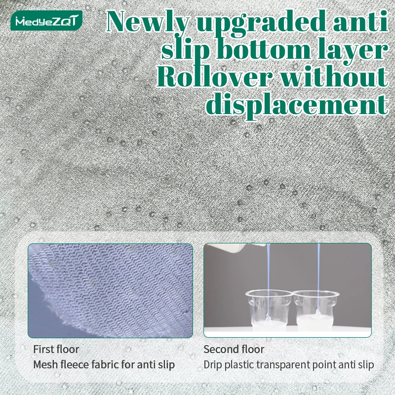 Waterproof Diaper Pad Bed Sheet for Elderly Adult Paralyzed Patient Antibacterial Washable Breathable Large Size Non-slip 6