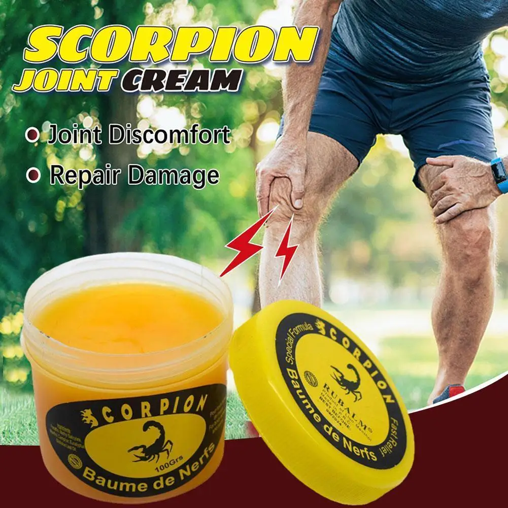 Ointment Scorpion Peppermint Cream Rheumatism Bruises Low Fatigue Back Pain Cramps Sciatica and Muscle Relie 100g pain relief cream knee pain relief cream