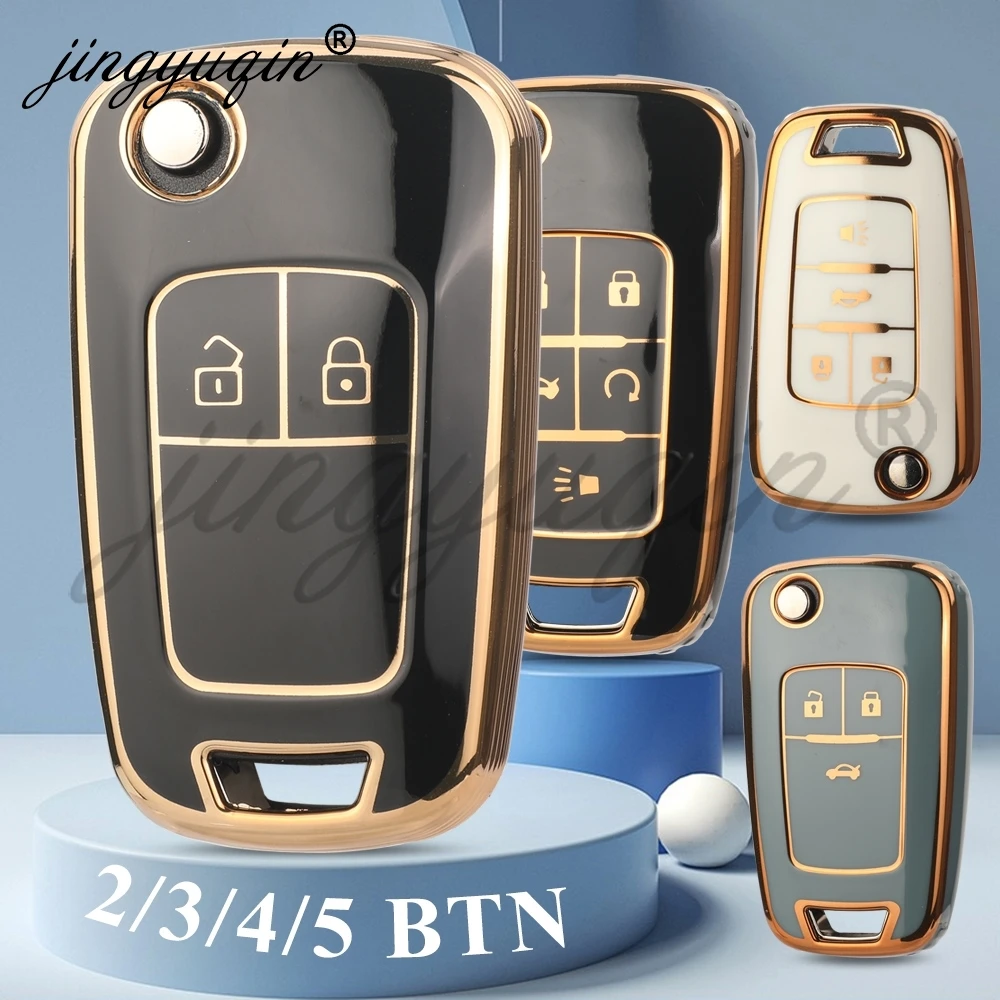 Car TPU Key Case Fob for Chevrolet Cruze Malibu Camaro Aveo Equinox Impala Sonic Opel Vauxhall Astra Corsa Meriva Insignia Buick