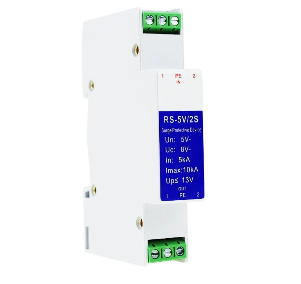 RS485 Signal Lightning Arrester 4-20mA Analog Control Signal Surge Protector 5V