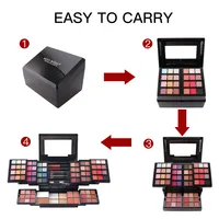 Professional Makeup Set Box Matte Glitter Eyeshadow Powder Blush Lip Gloss Eyebrow Cosmetics with Mirror Gift Box Makeup Palette 2