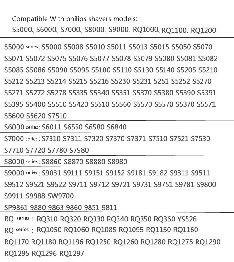 Nose Ear eyebrow Trimmer head For Philips Norelco RQ1000 RQ1100 RQ1200 S5000 S9000 S7000 S6000 S8000 series Shaver