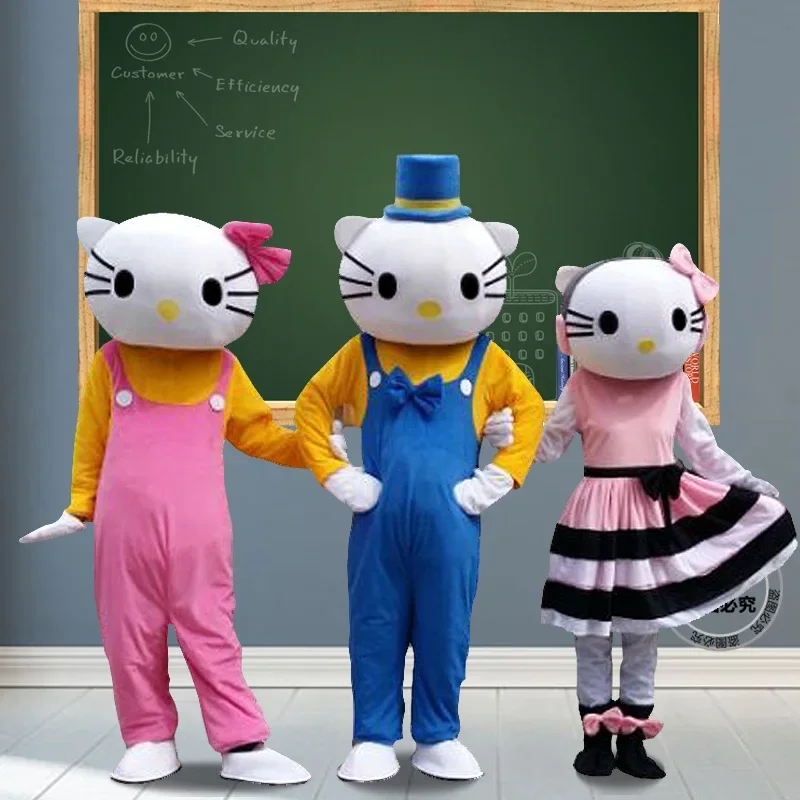 Cosplay Kitty cat Cartoon character costume Mascot Costume Advertising Ceremony Costume Fancy Dress Party Animal carnival props 3