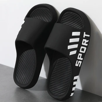 Chinelos de moda de verão para homens sandálias ao ar livre indoor praia flip flop sola grossa masculino slides verão antiderrapante chinelo de chuveiro 1