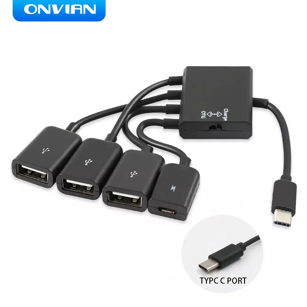 Onvian Type-C USB Adapter OTG Cable USB C 3.0/2.0 Male To USB Micro Female Adapter USB Hub For Samsung Xiaomi Huawei Fastdeliver