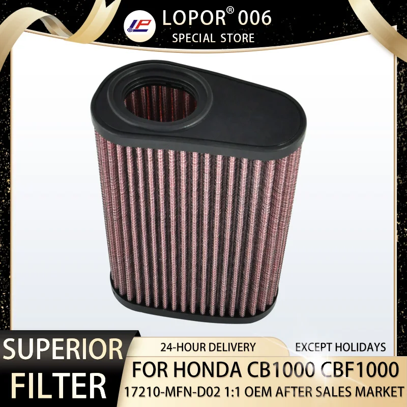 

Мотоциклетный воздушный фильтр Lopor для HONDA CB1000 R RA SC60 08-16 CBF1000 11-16 CB CBF 1000 17210-MFN-D02
