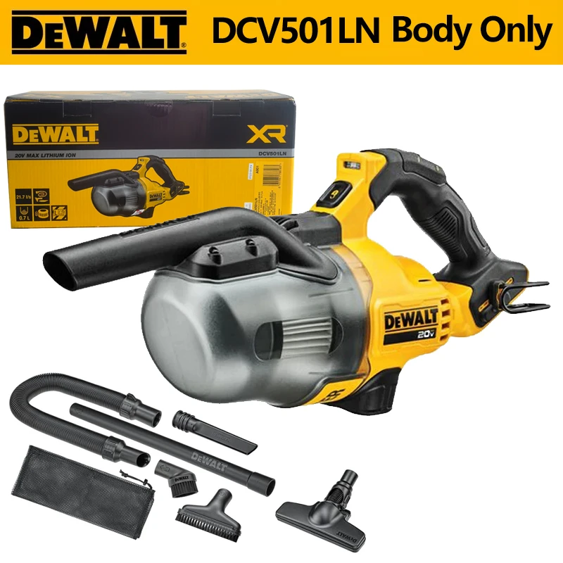 DEWALT DCV501LN 20V HEPA 무선 건식 핸드 진공 다기능 산업 및 가정 및 자동차, 차량 장착형 바닥 진공청소기 ...