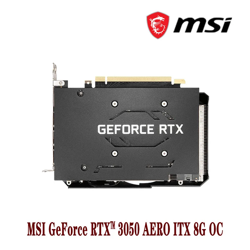 latest gpu for pc MSI GeForce RTX™ 3050 AERO ITX 8G OC  Support AMD Intel Desktop CPU LHR NEW good pc graphics card