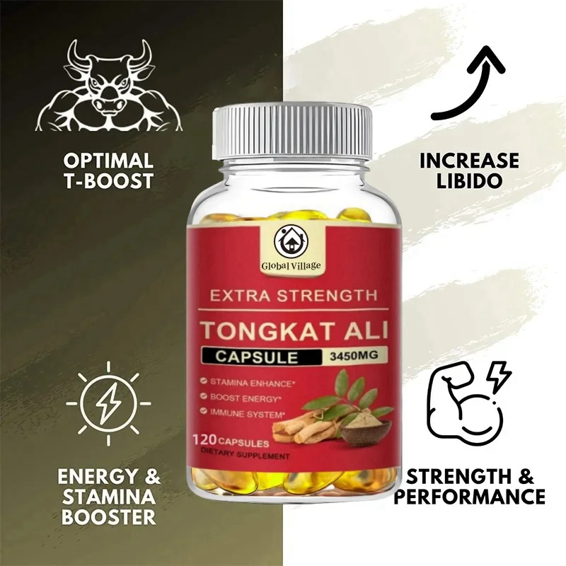 Global Village Plant Extract Capsule For Male Immune Increase Relieve Fatigue Emotional ,stimulating ,desire & Energy Support