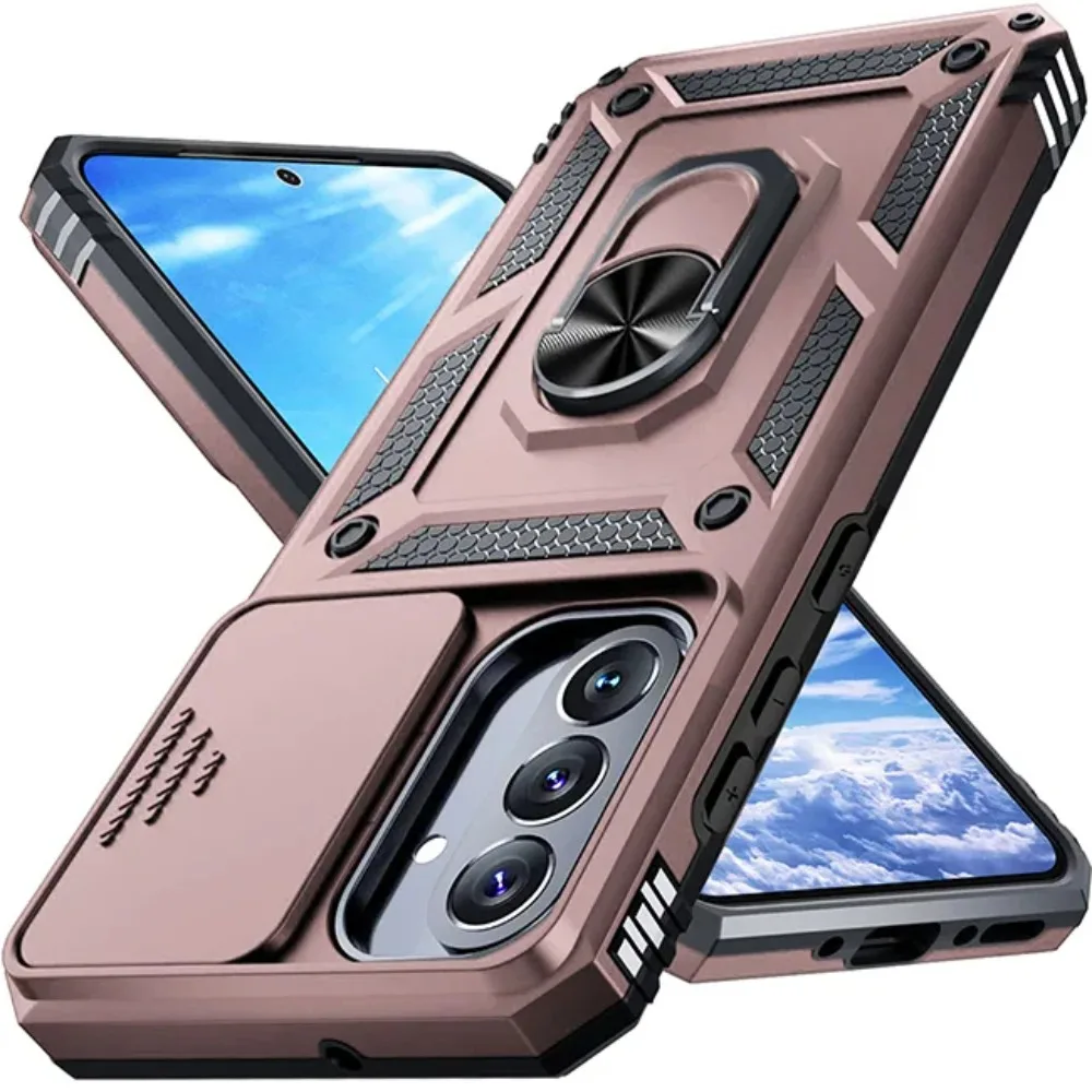 Rugged Military Grade Anti-Drop Case with Magnetic Ring Stand