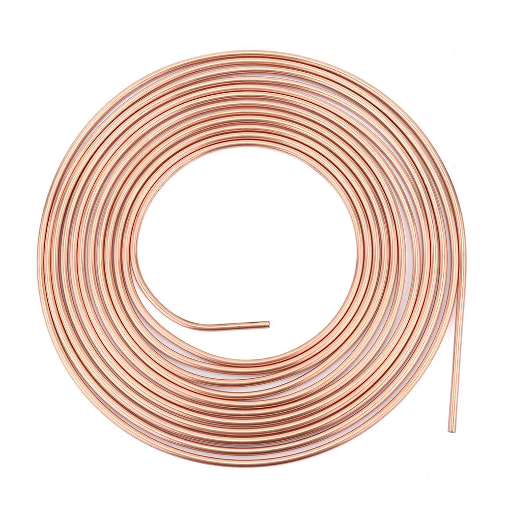 25ft Car Roll Tube Coil 3/16" OD Copper Nickel Brake Pipe Hose Line Piping Tube Tubing Anti-rust