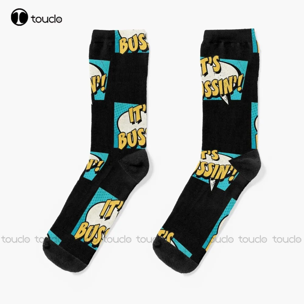 

Retro Vintage It'S Bussin Socks Baseball Socks Men Unisex Adult Teen Youth Socks Christmas Gift Custom Hd High Quality Sock