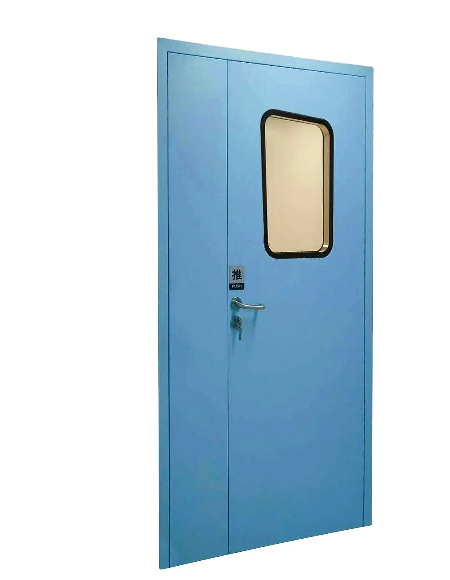 

GMP Hermetic dust-proof manual door color coated Steel Fireproof Swing Door