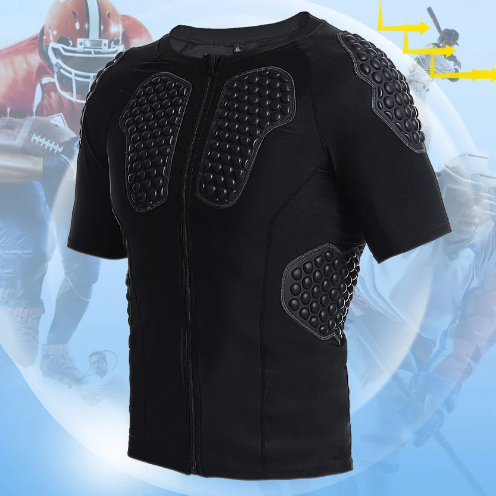 Professional Goalkeeper Uniforms Honeycomb Anti-Collision Short Sleeve Tops Sports EVA Thick Sponge Tight Pants Protective Gears