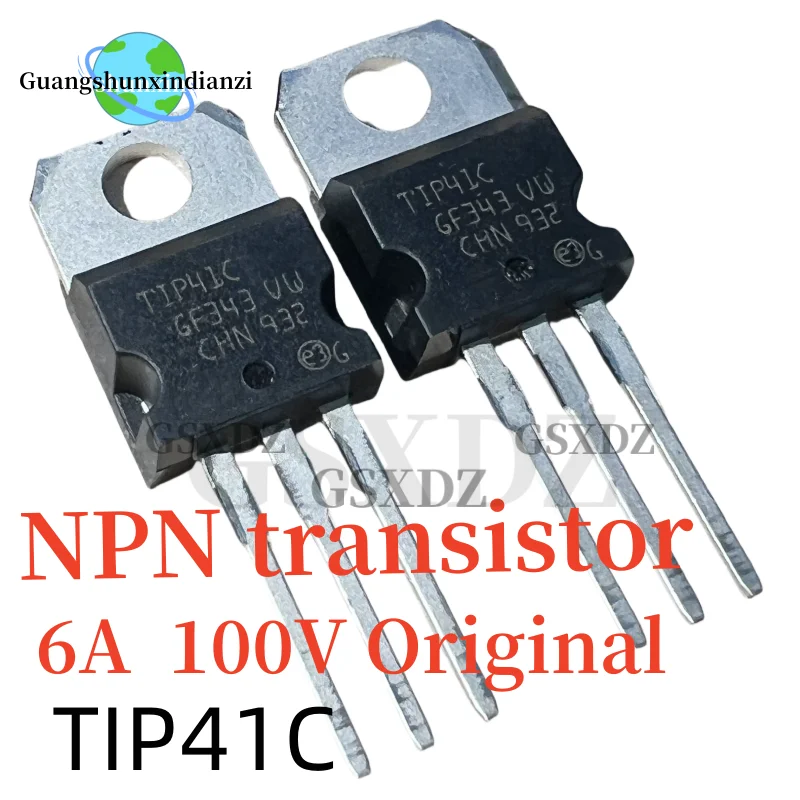 10PCS TIP42C TIP42 PNP TRANSISTOR TO-220 100V 6A TIP42