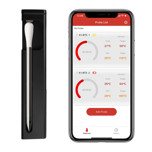 Bluetooth Meat Thermometer Smoker  Smart Meat Thermometer Bluetooth -  Wireless Meat - Aliexpress