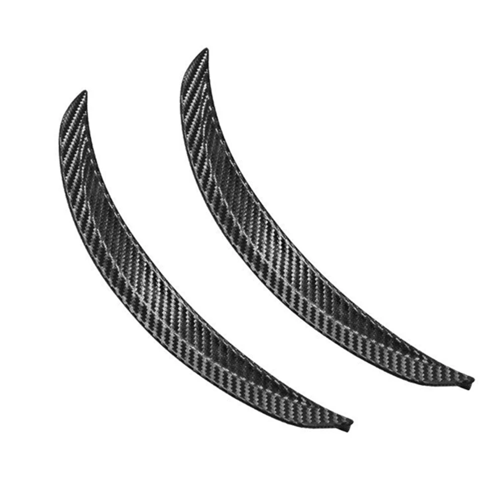 

2Pcs Wheel Eyebrow Protection Strips Fender Flare Splash Guard Arch Wheel Eyebrow Lip Strips Carbon Fibre Accessories