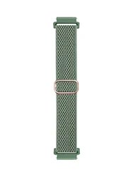 Universal Elastic Loop Nylon Strap with Wave Pattern - 18/20/22mm Stretchy Band - 20mm (W pine green)