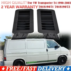 Set of 2 Dashboard Vent Grill Covers - Black