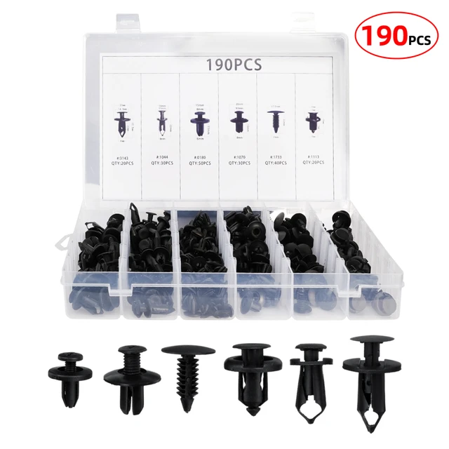 40 Pcs Plastic Push Pins Bumper Fastener Rivet Clips for Ford