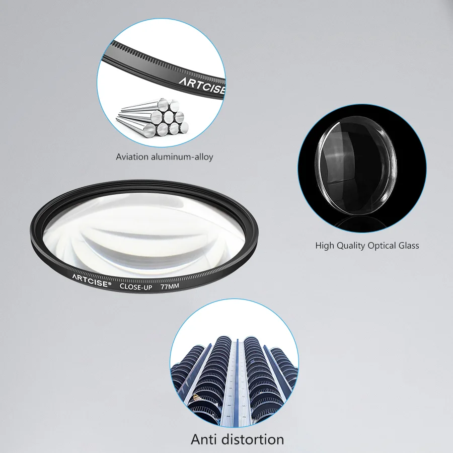 +4 Close-up Camera Filter 37 40.5 43 46 49 52 55 58 62 67 72 77 82MM Lens Filter