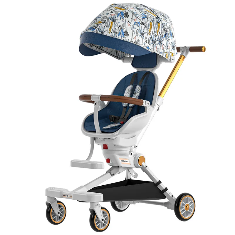 

Baby walking artifact trolley can be used to lie flat, two-way folding, light shock absorber, high view baby stroller