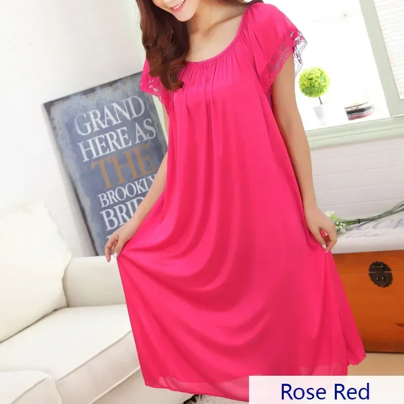 Summer Women Sleepwear One Piece Night Dress Nightie Sexy Nightgown Erotic Lingerie Plus Size Transparent Home Clothing