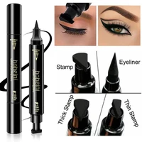 Big Stamp Seal Liquid Eyeliner Pen Waterproof Fast Dry Black Eye Liner Pencil With Eyeliner Cosmetic Double-ended Eyeliner