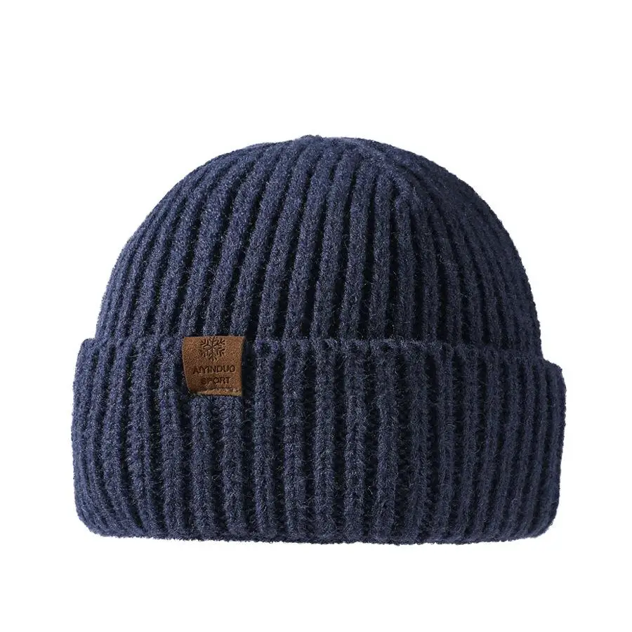 Chalier Cosy Set Cappello E Sciarpa Invernale Uomo – Maglia Spessa, Doppio Strato, Nero, Taglia Unica