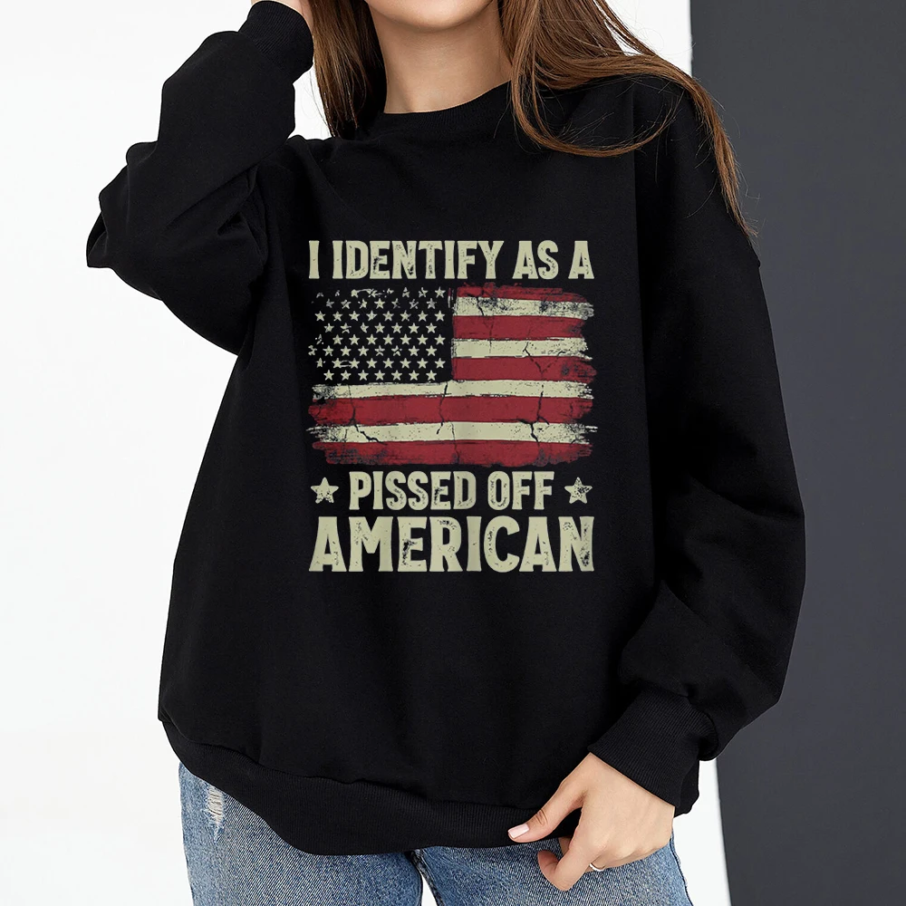 Sweat à Capuche Junk Food Patriotic - Bleu - Taille L - Femme - Pullover