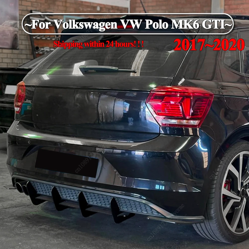 For Volkswagen VW Polo MK6 GTI 2017-2021 Hatchback Fins Rear
