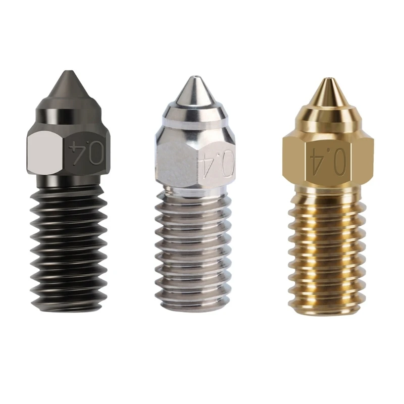 

Нержавеющая сталь, латунь, сопла для 3D-принтера с резьбой 0,4 мм для ELEGOO Neptune 4 24BB