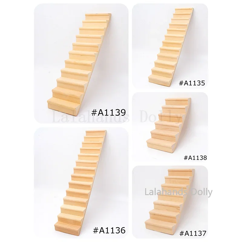 1:12DIY Dollhouse Craft Boutique Mini Door Window Stair Photo Frame for Doll House Living Room Kitchen Furniture Decoration