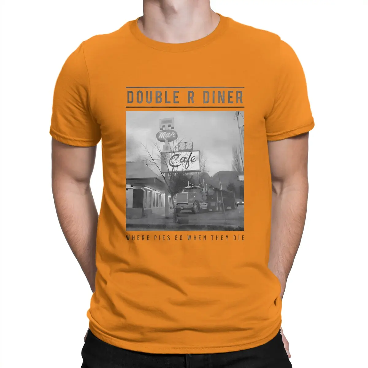 thumbnail image 1 of Camiseta con el logo de Double R Diner Where Pies Go To Die, camisetas de algodón Twin Peaks, divertidas camisetas de manga corta con cuello redondo, camiseta clásica, 1 of 7